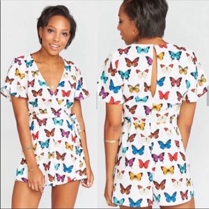 Show Me Your MuMu Sabrina Butterfly Romper XS ASO Nina Dobrev